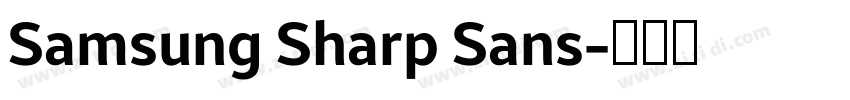 Samsung Sharp Sans字体转换
